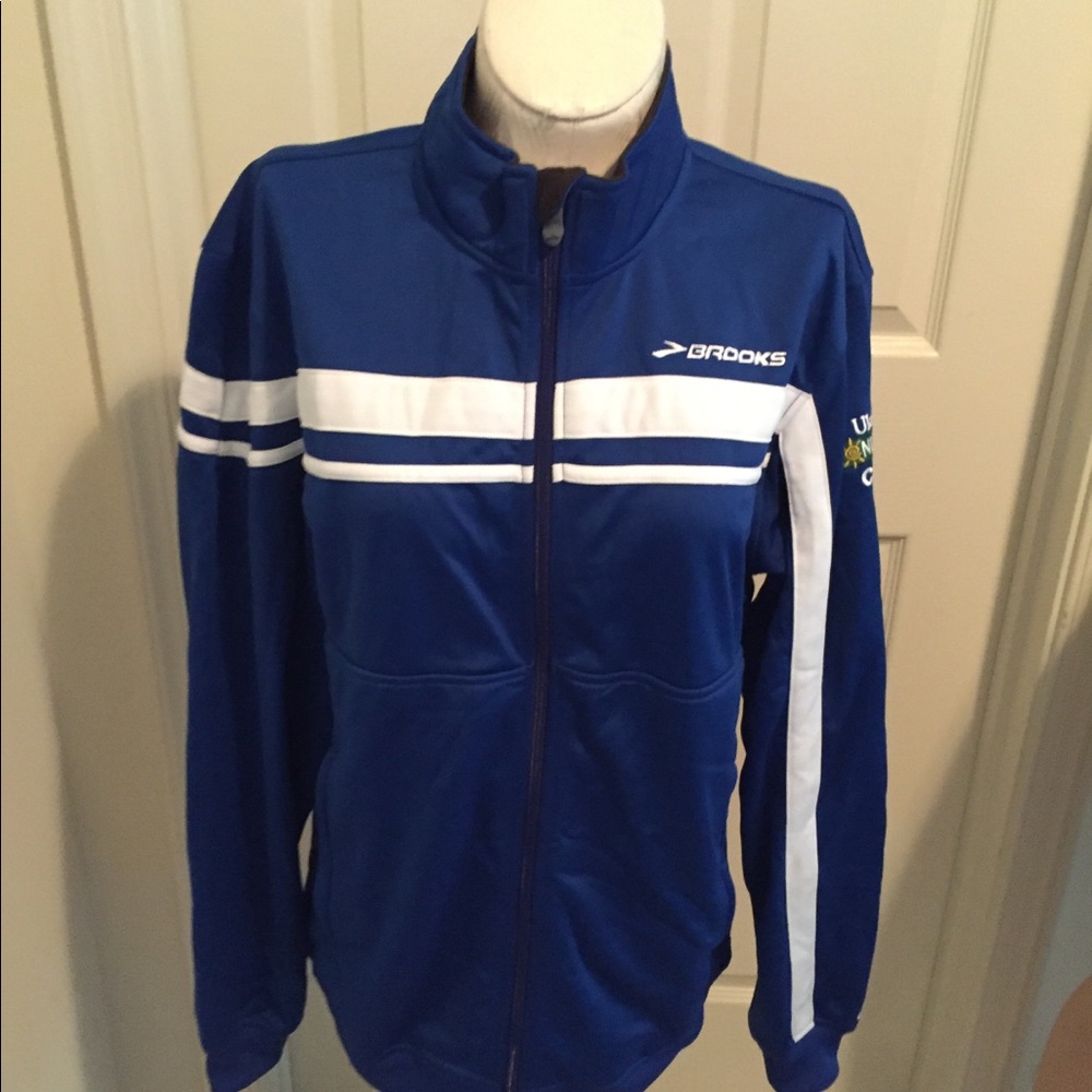 Brooks Running Jacket Blue Size Medium - image 7